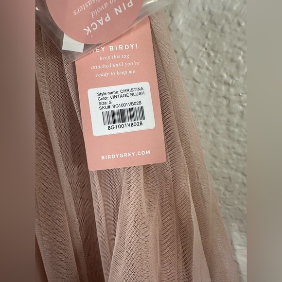 NWT Birdy Grey Christina Convertible Dress in Tulle Vintage Blush - Picture 6 of 7